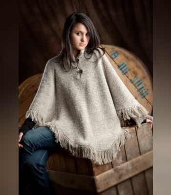 Poncho en Laine